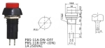 Ключ PBS-11A 250VAC/1A изкл-вкл, червен