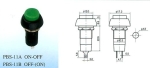 Ключ PBS-11A 250VAC/1A изкл-вкл, зелен