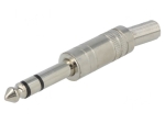 JC-017 Жак стерео 6.3mm мъжки метален