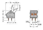 PCB Клемен блок Wago 2 позиции