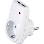 USB АДАПТОР 16А max3680W 2xUSB ЗАРЯДНО