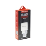 Мрежово зарядно устройство DeTech DE-33i, 5V/2.4A, 220V, 2 x USB, С Lightning кабел, 1.0m