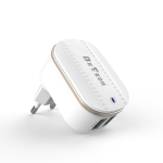Мрежово зарядно устройство DeTech DE-15M, 5V/3.1A, 220V, 2 x USB, С Micro USB кабел, 1.0m