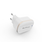 Мрежово зарядно устройство DeTech DE-15M, 5V/3.1A, 220V, 2 x USB, С Micro USB кабел, 1.0m