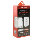 Мрежово зарядно устройство DeTech DE-15M, 5V/3.1A, 220V, 2 x USB, С Micro USB кабел, 1.0m