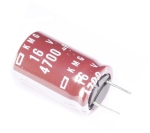 4700uf 16V 16x25mm 105°C Кондензатор електролитен Nippon Chemi-Con, KMG