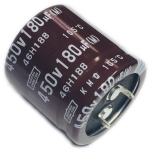 180uF 450V 30x35mm Кондензатор електролитен SNAP-IN, Nippon Chemi-Con, LXM