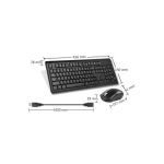 A4Tech 4200N Комплект безжични клавиатура и мишка