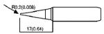 900M-T-I ATTEN Човка конус 0.2mm за поялник AT-SA-50