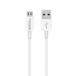 Кабел за данни Yookie CB1, Micro USB, 2.0m, Бял