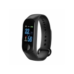 Смарт гривна M3, 18mm, Bluetooth, IP67, Черен