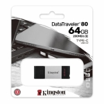 USB 3.2 Flash drive (Флаш-памет) KINGSTON DataTraveler 80, 64GB, USB-C