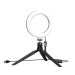 LED Ring осветление One Plus NR9204, 16см, 8.8W, Черен