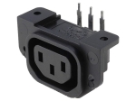 Захранваща букса P0675/PC женска 10A 250VAC C13 (F)/ IEC 60320