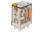 Реле 56.32.8.230.0040 FINDER, 12A DPDT, бобина 230V AC