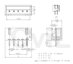 CI2202P1VK0 съединител щифтов 2.50mm 2P 3A/250V