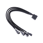 Кабел, Y-Сплитер, За вентилатори, MOLEX към 4x4PIN, 0.3m