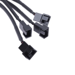 Кабел, Y-Сплитер, За вентилатори, MOLEX към 4x4PIN, 0.3m