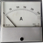 Амперметър 0-250A DC 120x120mm MP120 60mV
