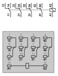 Миниатюрно реле 4 C/O, 24 VAC RXM4AB1B7 SCHNEIDER ELECTRIC