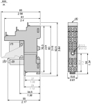 Цокъл за интерфейсно реле 1C/O, 16А или 2C/O, 8А RSZE1S48M SCHNEIDER ELECTRIC