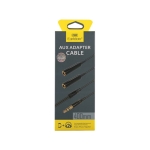 Аудиокабел Earldom AUX201, 3.5mm мъжки към 2х3.5mm женски, 0.4м
