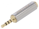 TRRS преходник 3.5mm  мъжки жак - 2.5mm  женски жак, 4 пина VAB-S02 VENTION