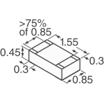 MCT06030C2700FPW00 SMD 270 OHM 1% 1/8W 0603