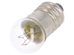 LAMP EK/24/100 Лампа миниатюрна E10 24VDC 100mA 2.4W сферичен Стъкл.балон