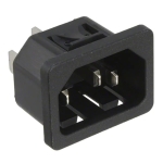 ЗАХРАНВАЩА БУКСА МЪЖКА ЗА ПАНЕЛ 3 PIN AC 6100.4210 SCHURTER