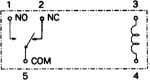 Реле JS-24N-K FUJITSU бобина 24VDC