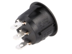 Ключ ON-ON SPDT 10A/250VAC черен R13-112C-BB-0D SCI