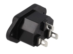 АХРАНВАЩА БУКСА МЪЖКА ЗА ПАНЕЛ 3 PIN AC 10A 250VAC IEC 60320