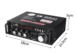 Усилвател с FM радио, USB/MP3, Bluetooth, КАРАОКЕ