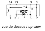Рид реле D31A5100 CELDUC, бобина 12VDC, 1A SPST-NO