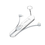 Кабел за зареждане LDNIO LC130, 3 в 1, Type-C, Micro USB, Lightning, , 0.43m, Бял