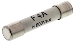 Предпазител керамичен стопяем 4A 500VAC, 6.3x32mm, бърз, RS PRO