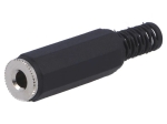 JC-122 жак стерео 3.5mm - женски, монтаж към кабел