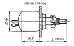 Потенциометър 100K 1W СП3-9б M10B