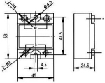 4-32VDC SSR 40A 24...280VAC Солид Стейт Реле SSR-4028ZD3 QLT POWER