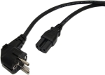 Захранващ кабел за компютър ъглов CEE 7/7, 10A/250V 3x0.75кв.мм. 1.8м. LIAN DUNG