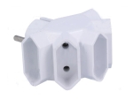 Разклонител шуко към 5x2P 6A 250V AC бял