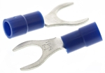 Кабелна обувка вилка M8, 1.5-2.5mm2, изолирана, синя, RS 613-9558