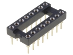 Цангов цокъл за ИС 16pin DIP, 7.62mm THT растер 2.54mm