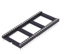 Цангов цокъл за ИС 48pin, DIP 15.24mm, THT растер 2.54mm