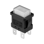 PUSH ключ 16A 250V светещ, бял