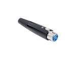 Женски канон XLR за монтаж на кабел 3pin черен
