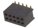 Съединител щифтов гнездо, женски 10PIN / 2x5PIN прав SMT