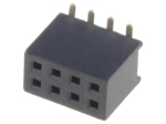 Съединител щифтов гнездо, женски 8PIN / 2x4PIN прав SMT