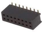 Съединител щифтов гнездо, женски 16PIN / 2x8PIN прав SMT